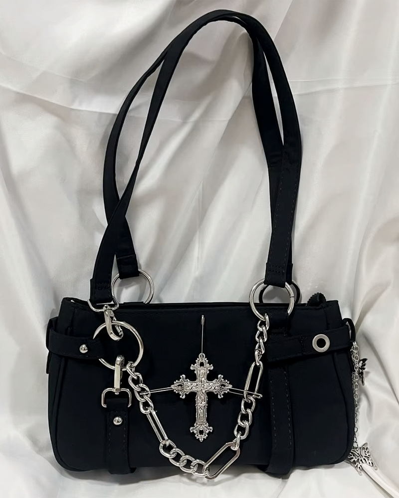 Black Goth Handbag