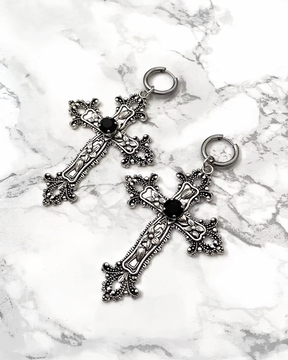 Cross Earrings Gothic