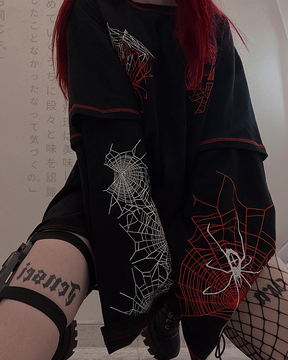 Spider Web Long Sleeve Shirt