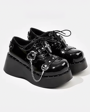 Black Gothic Platform Shoes