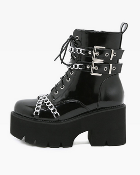 Goth Boots With Chains