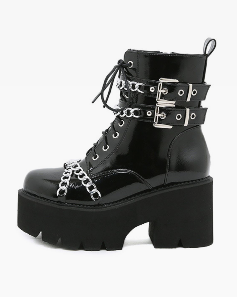 Goth Boots With Chains