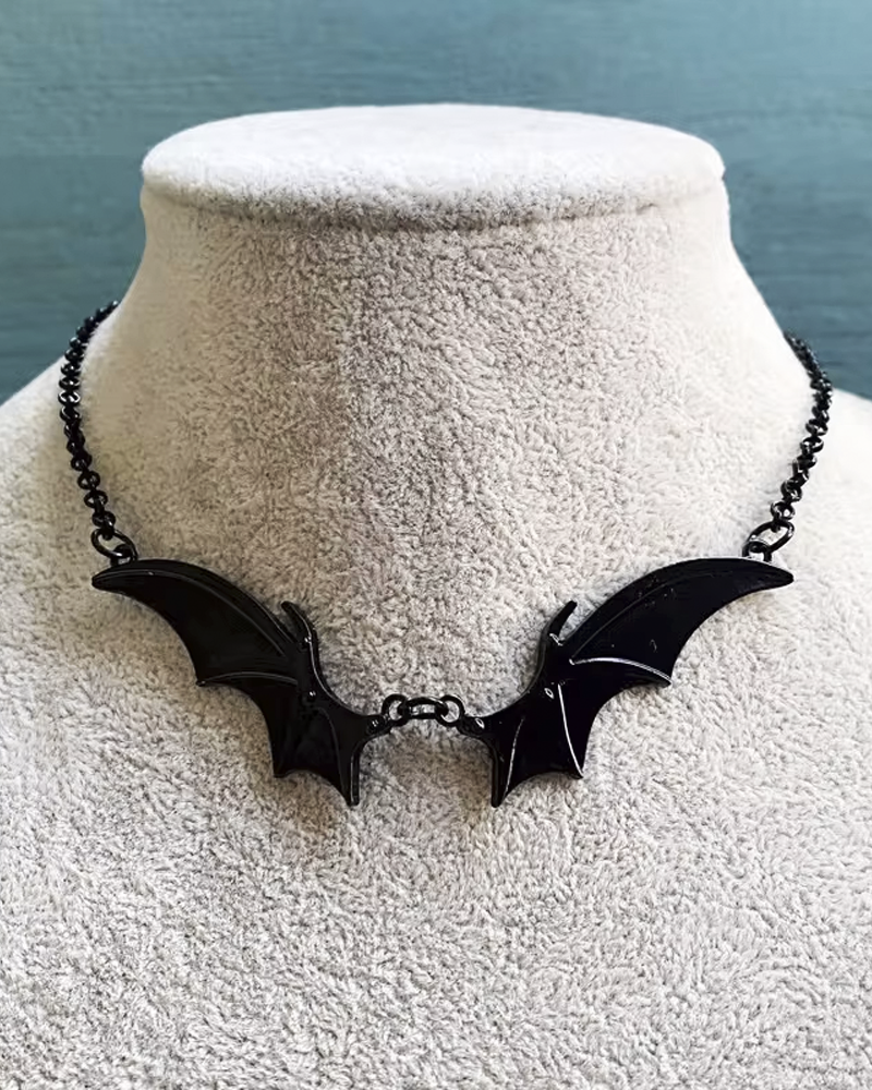 Gothic Bat Necklace