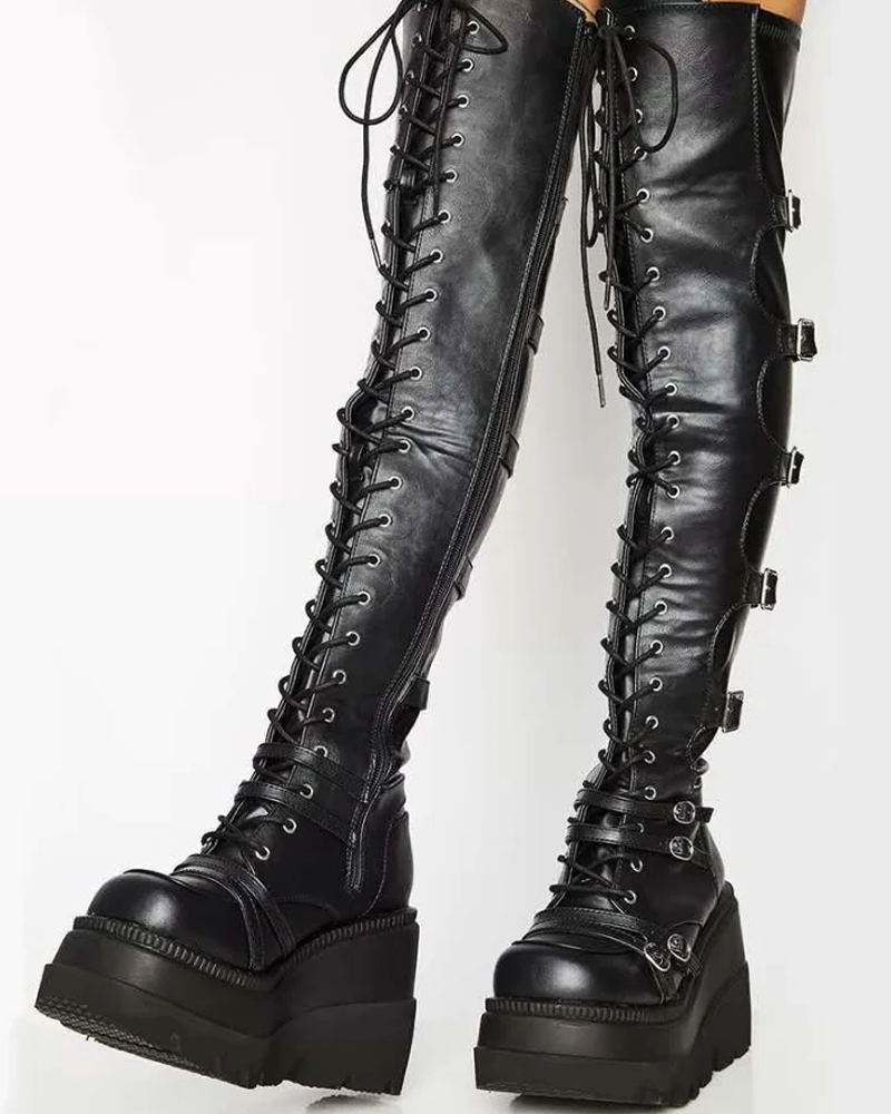 Knee High Goth Boots