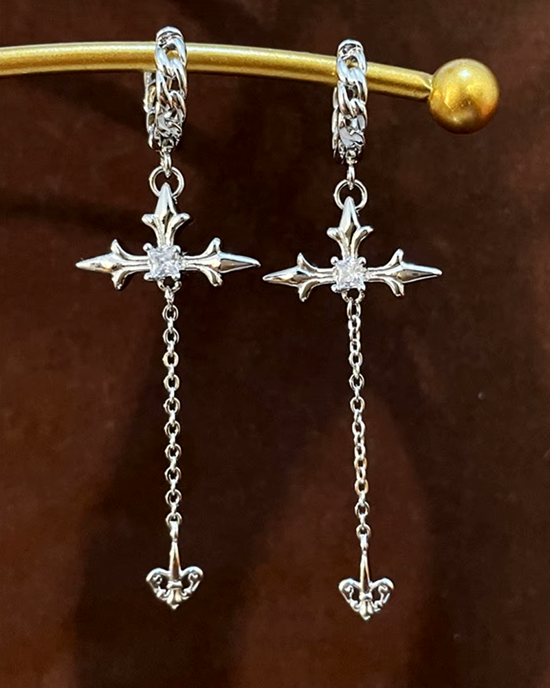 Gothic Cross Earrings