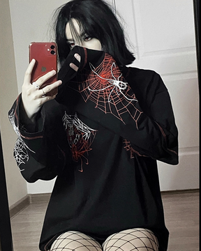 Spider Web Long Sleeve Shirt