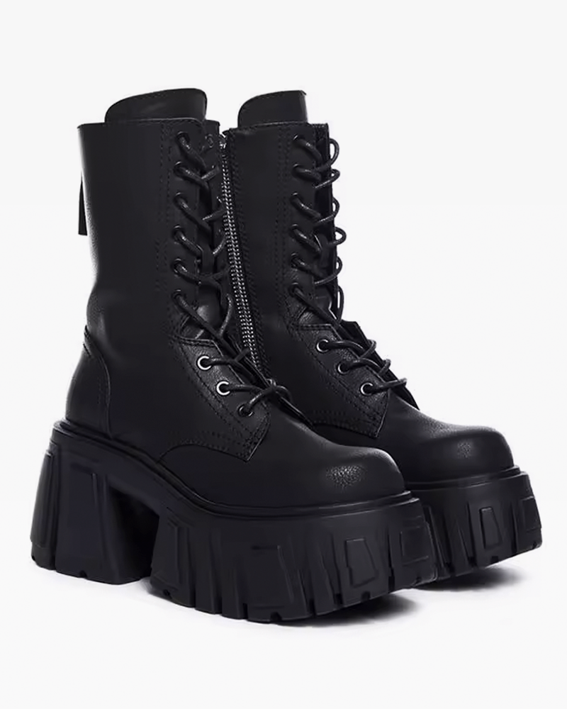 Goth Black Platform Boots