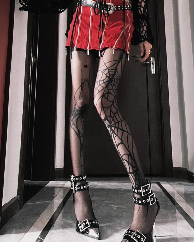 Spider Web Tights