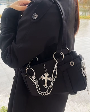 Black Goth Handbag