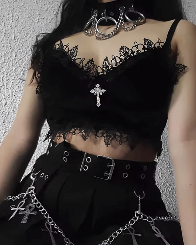 Goth Crop Top