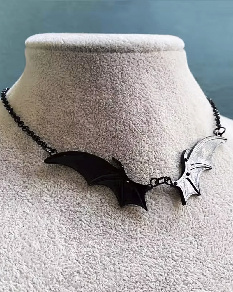 Gothic Bat Necklace