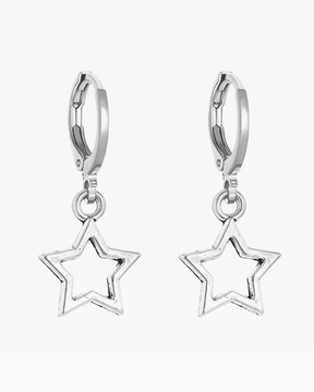 Star Hoop Earrings