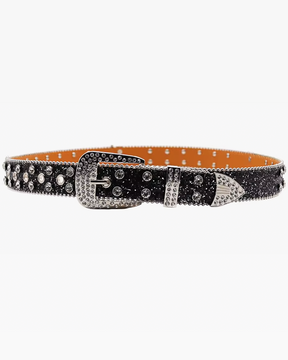 Rhinestone Skull Belt