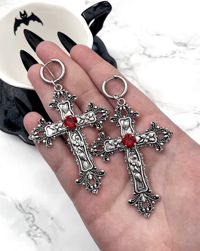 Cross Earrings Gothic