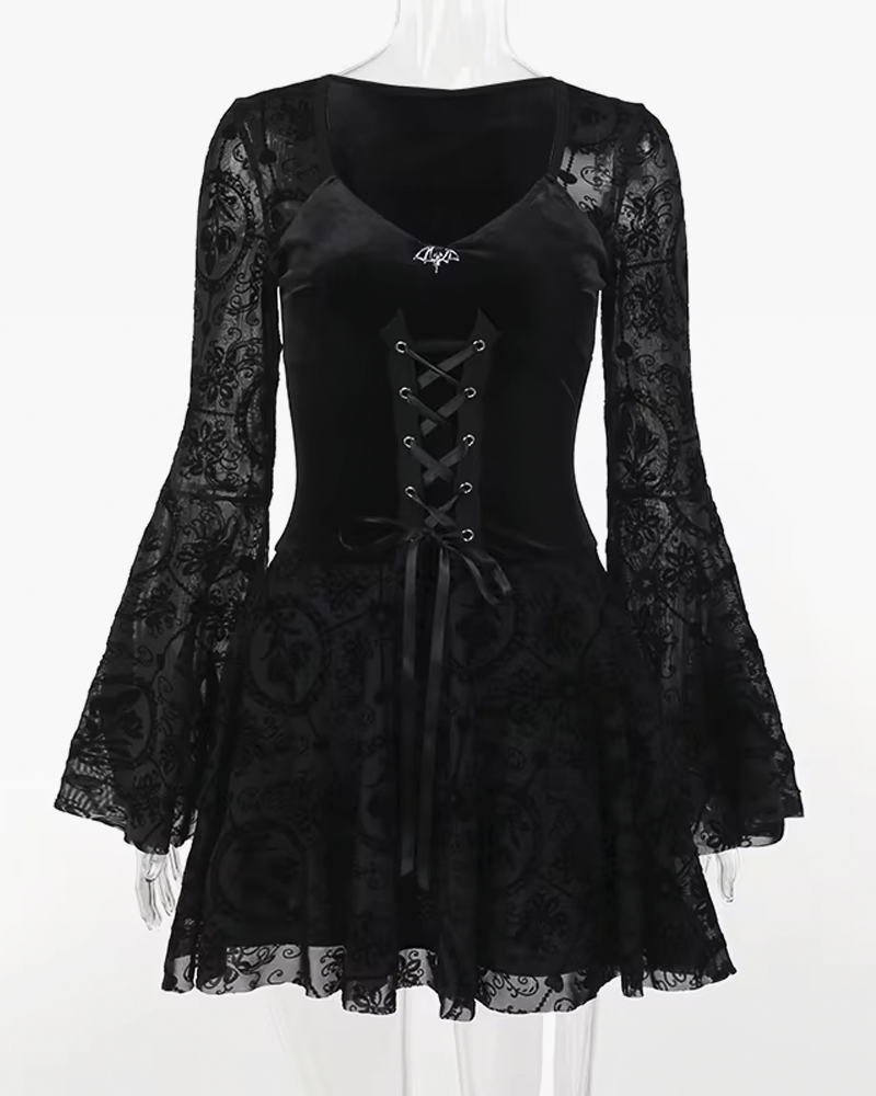 Long Sleeve Gothic Dress