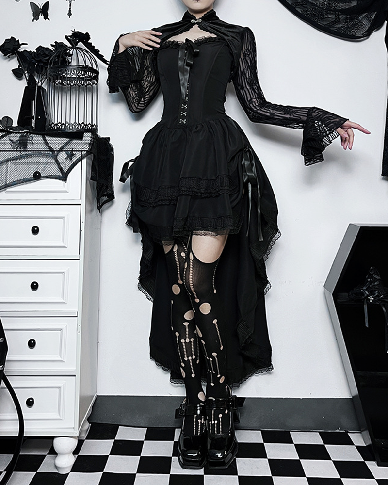 Black Gothic Corset Dress