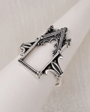 Sterling Silver Gothic Ring