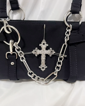 Black Goth Handbag