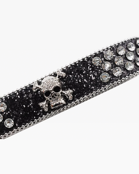 Rhinestone Skull Belt