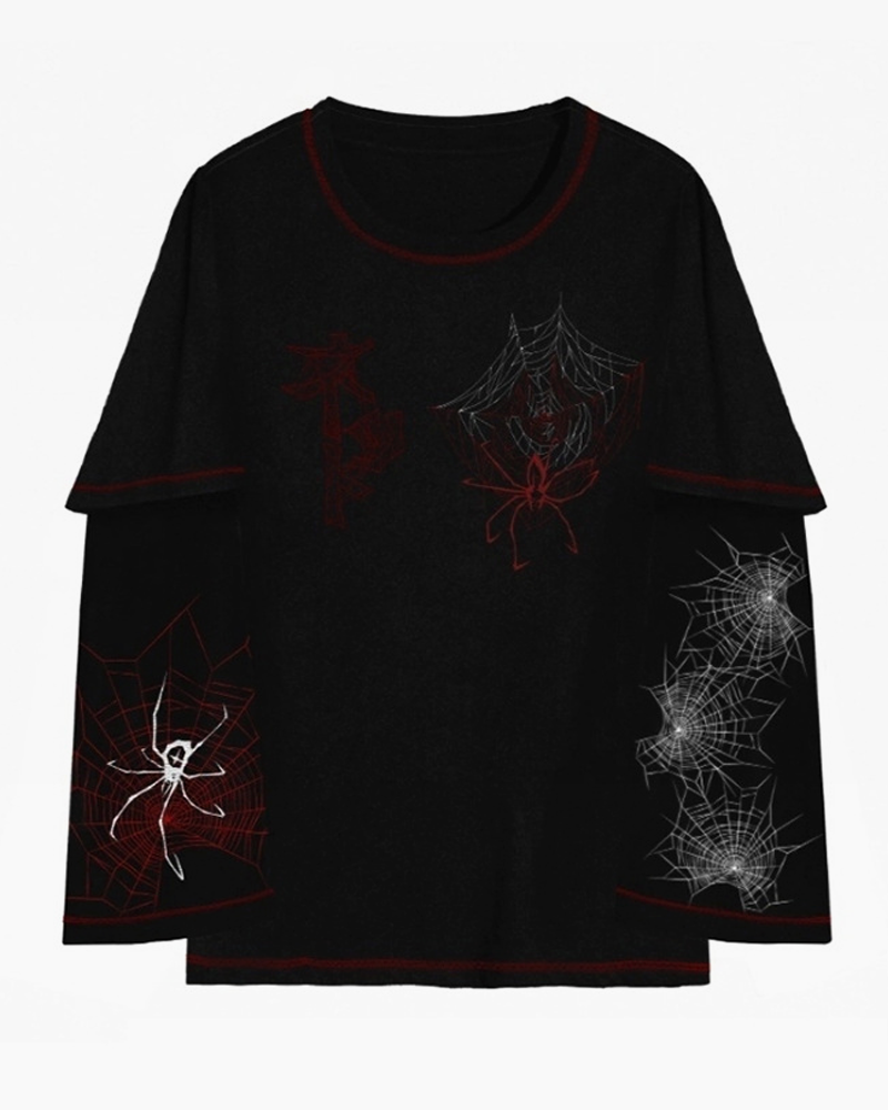 Spider Web Long Sleeve Shirt