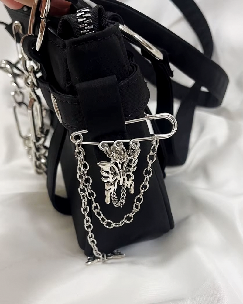 Black Goth Handbag