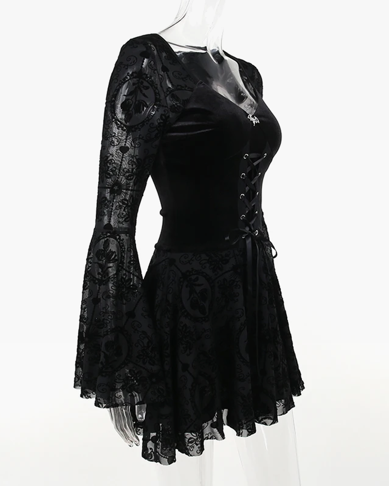 Long Sleeve Gothic Dress