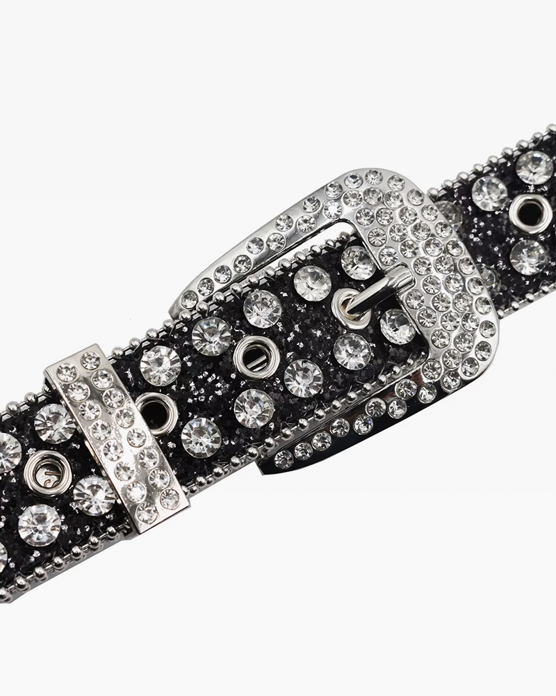 Rhinestone Skull Belt