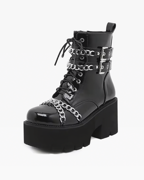 Goth Boots With Chains